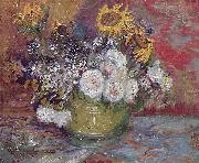 Vincent Van Gogh Stilleben mit Rosen und Sonnenblumen Spain oil painting artist